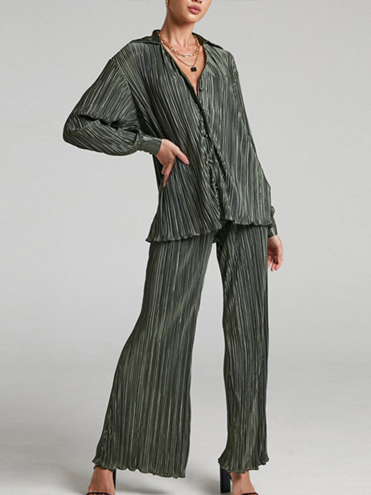 Cardigan Two-Piece Loose Set