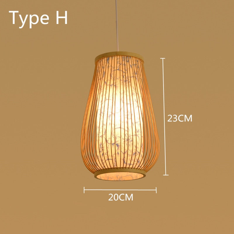Woven Bamboo Pendant Lights