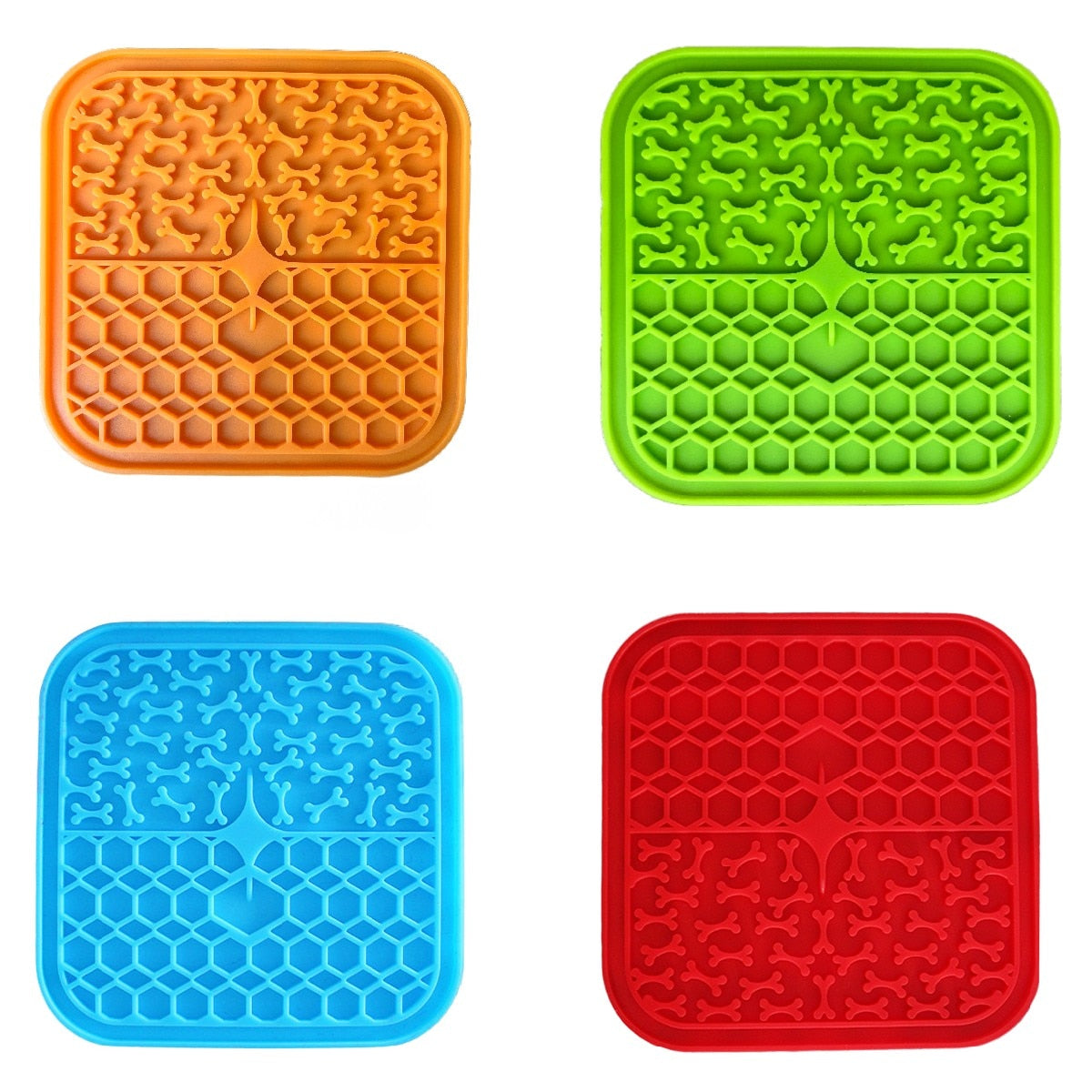 Square Pattern Silicone Feeding Pad