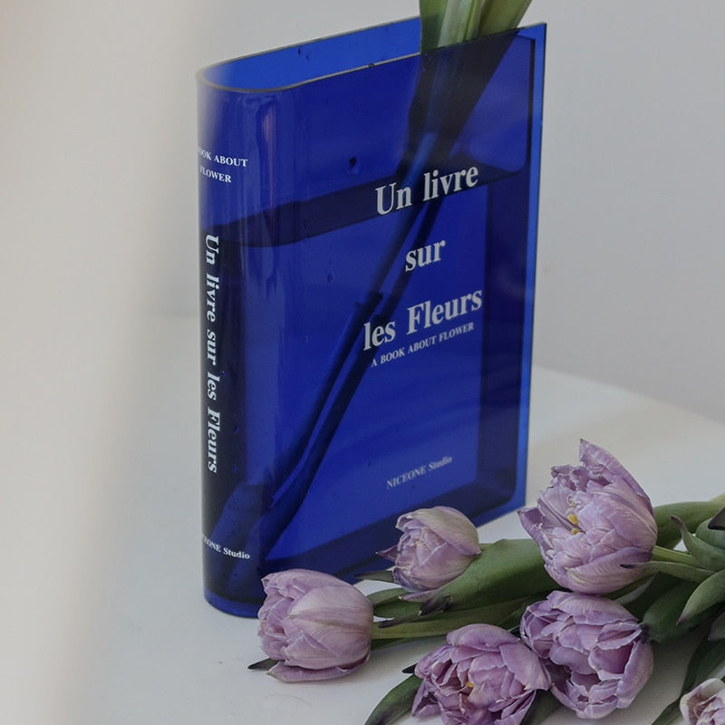Book Transparent Acrylic Vase