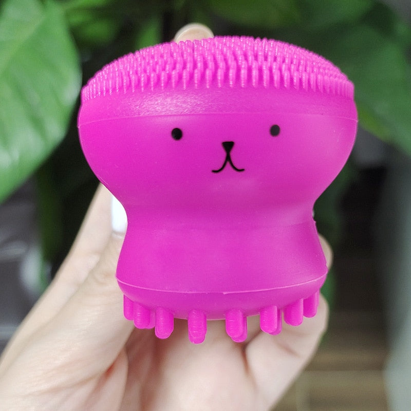 Pink Octopus Facial Brush