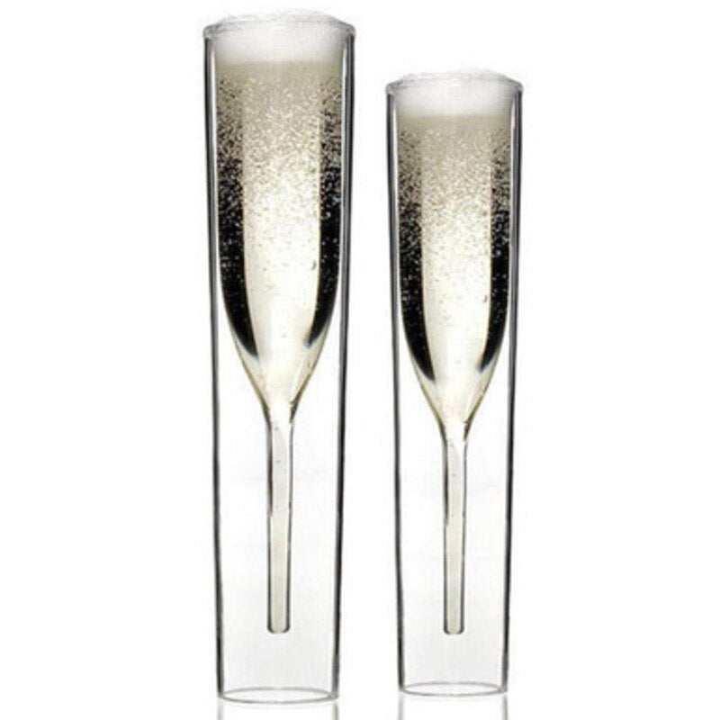 Champagne Glass Double Wall Cup