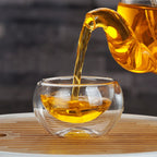 Heat-Resistant Transparent Double Layer Glass Tea Cup Set
