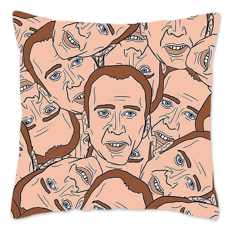 Nicolas Cage Face Pillow