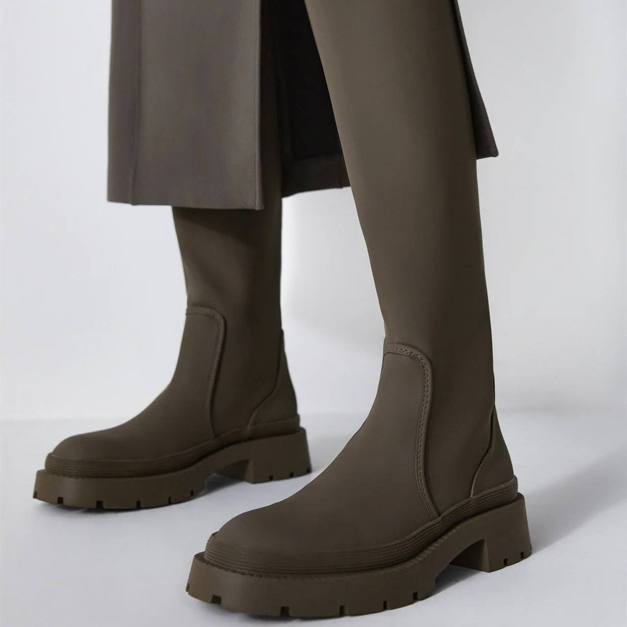 Knee-High Chelsea Boots