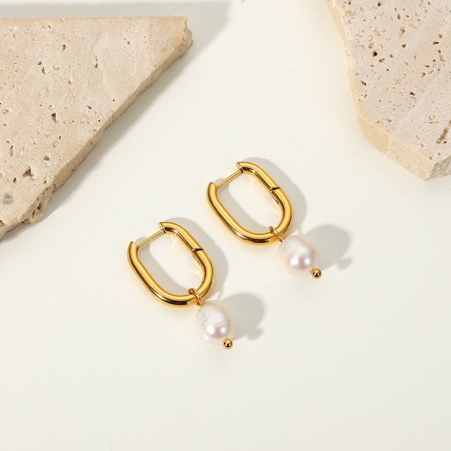 Pearl Earrings U Shaped  Earrings