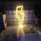 LED Home Neon Lightning Shaped Sign Neon