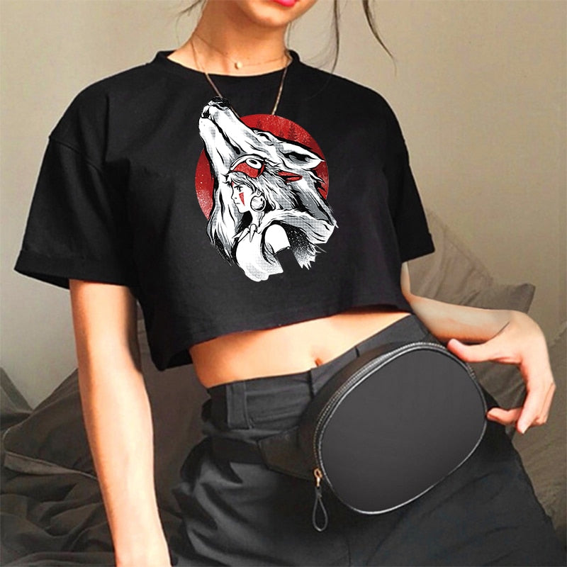 Kawaii Crop Top T Shirt