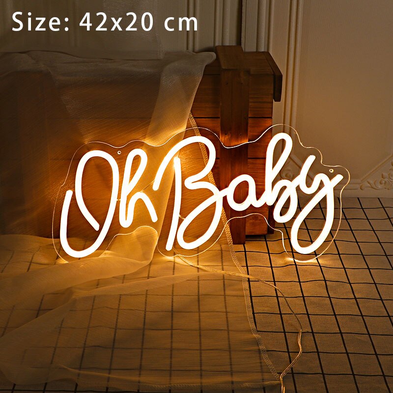 Oh Baby LED Neon Light Signs