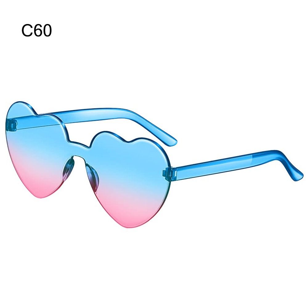 Y2K Love Heart Sunglasses Colorful