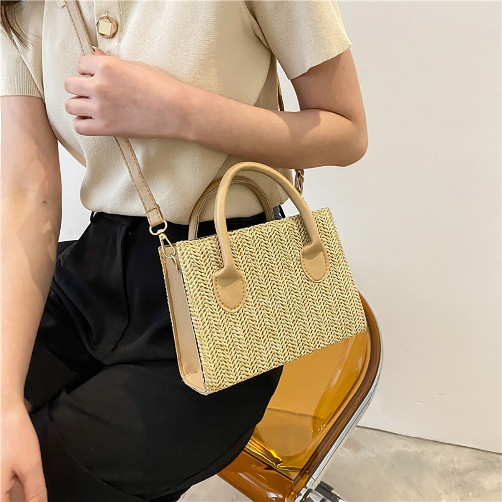 Straw Crossbody Bag