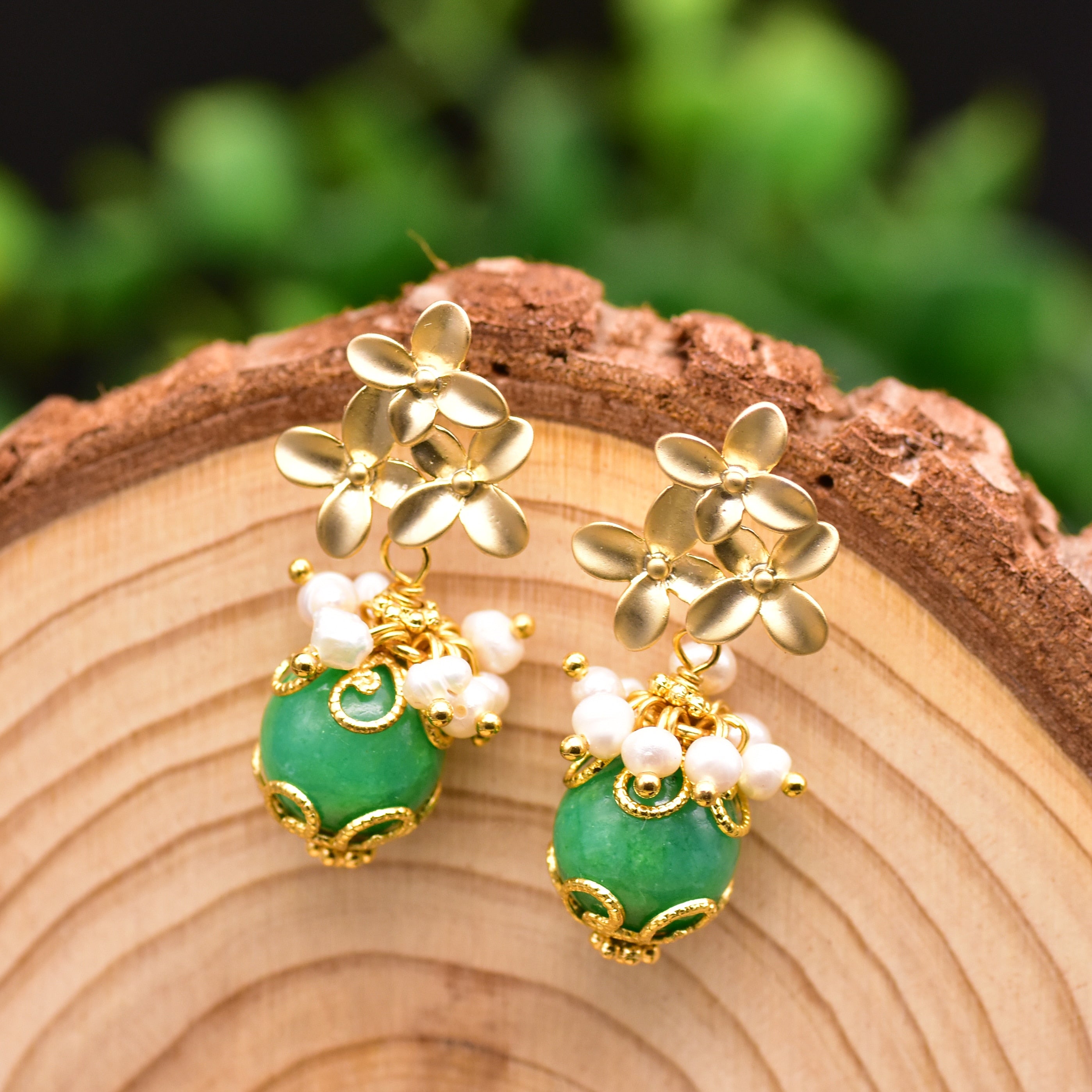 Natural Fresh Water Pearl Earrings