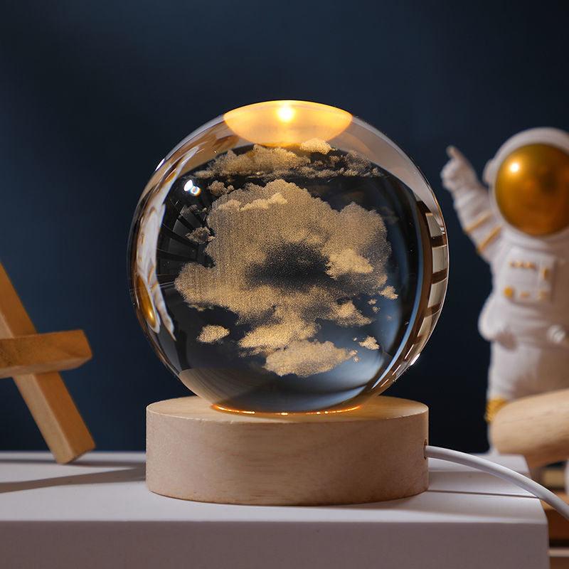 Glowing Planetary Galaxy Crystal Ball Lights