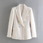 White Tweed Blazer