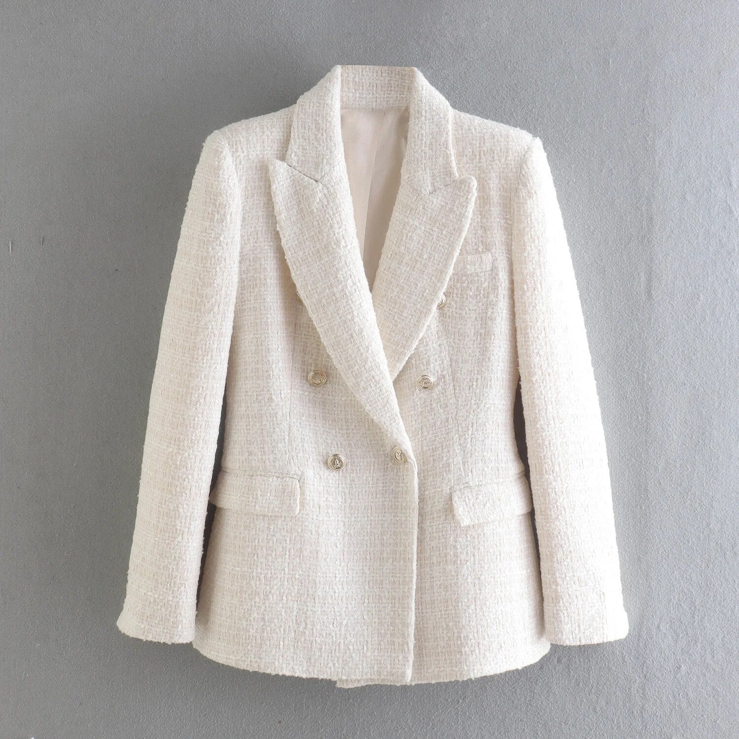 White Tweed Blazer