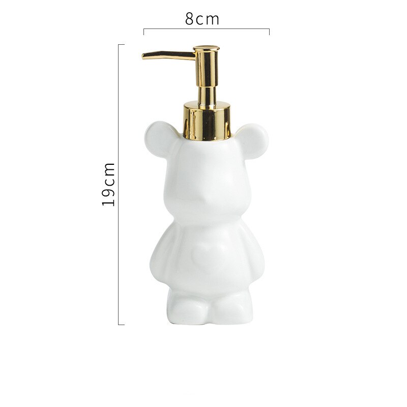 Bear Shape Ceramic Soap Dispensers 200ml