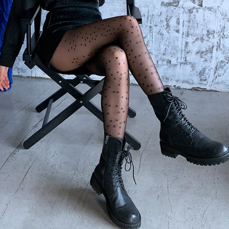 Starry Star Printed Tights