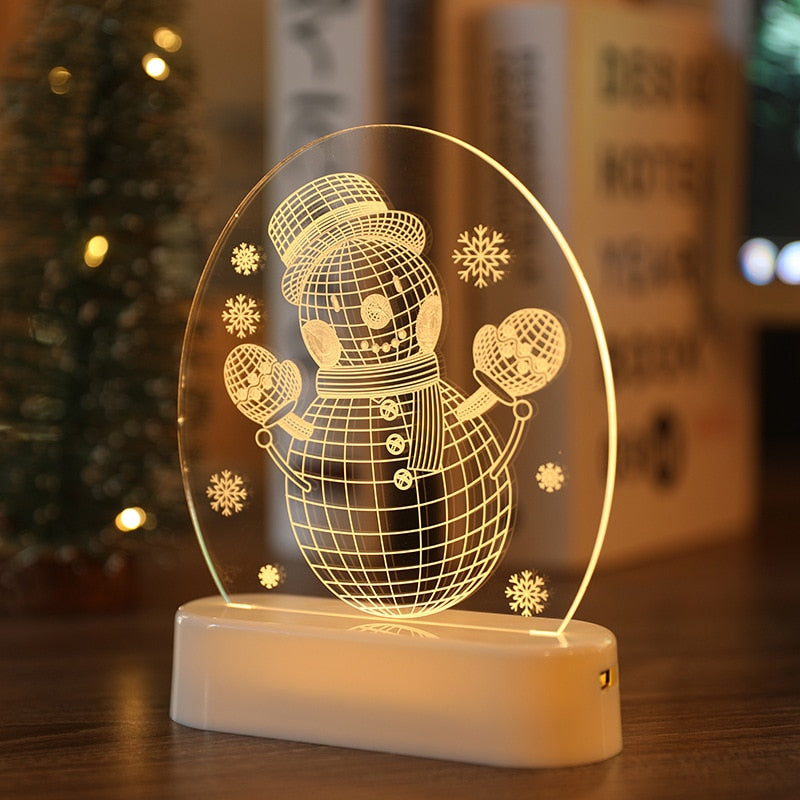 Christmas 3D Acrylic Night Light