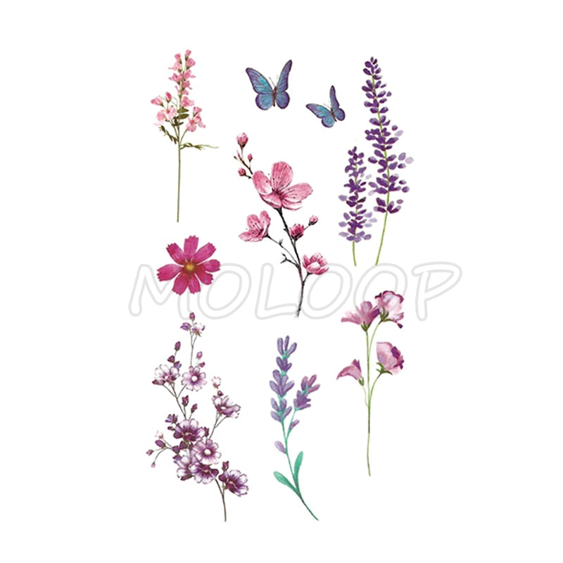 Flower Tattoo Sticker