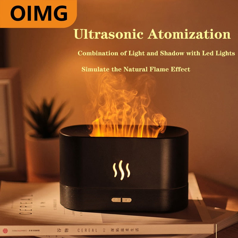 180ML USB  Simulation Flame Air Diffuser