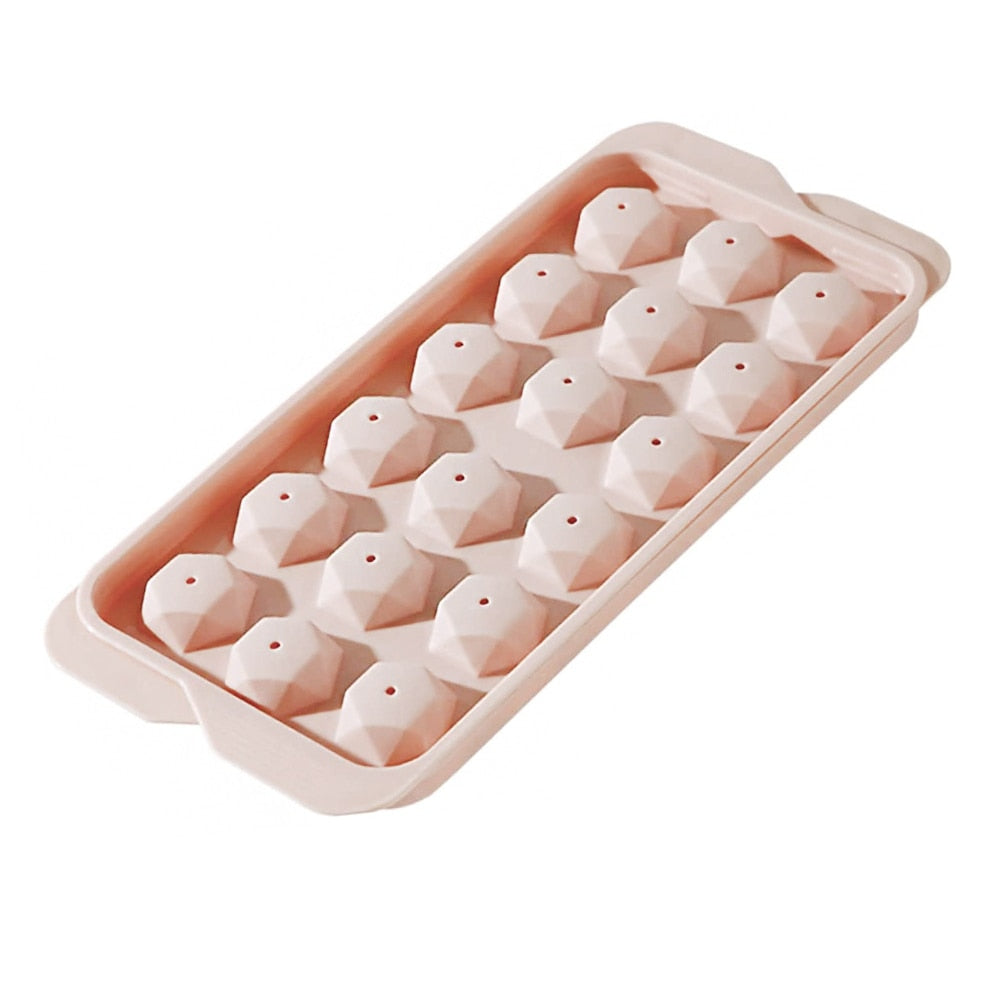 1Pc Colorful Round Rhombus Ice Tray