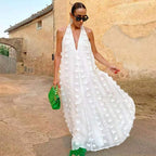 Halter White Dress