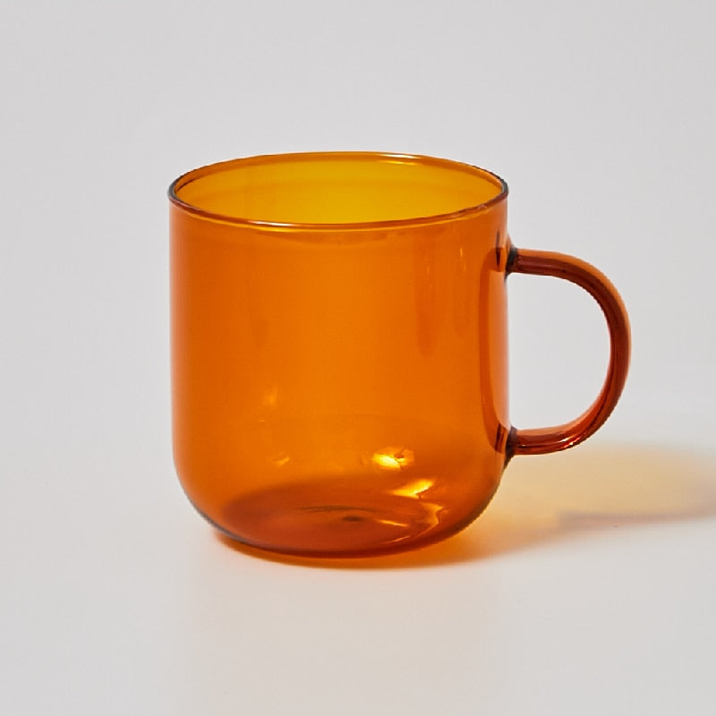 Heat Resistant Glass Colorful Coffee Glasses