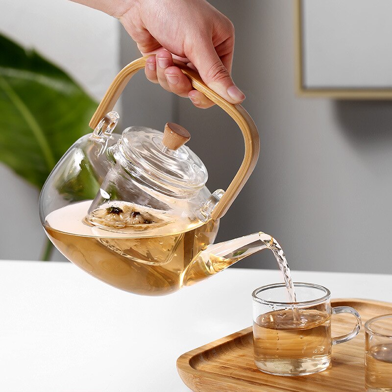 Heat-resistant Tea Pot and Tea Cup Set