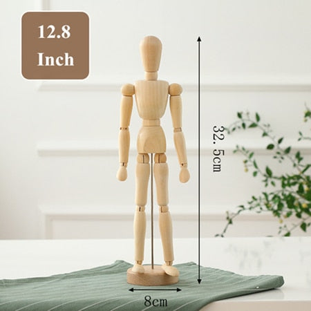 Wooden Figurines Ornament Statue