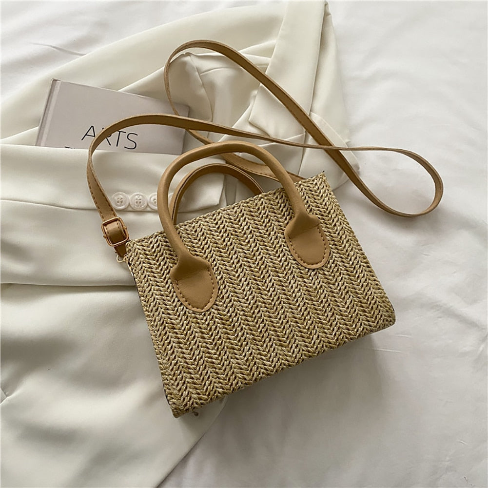 Straw Crossbody Bag