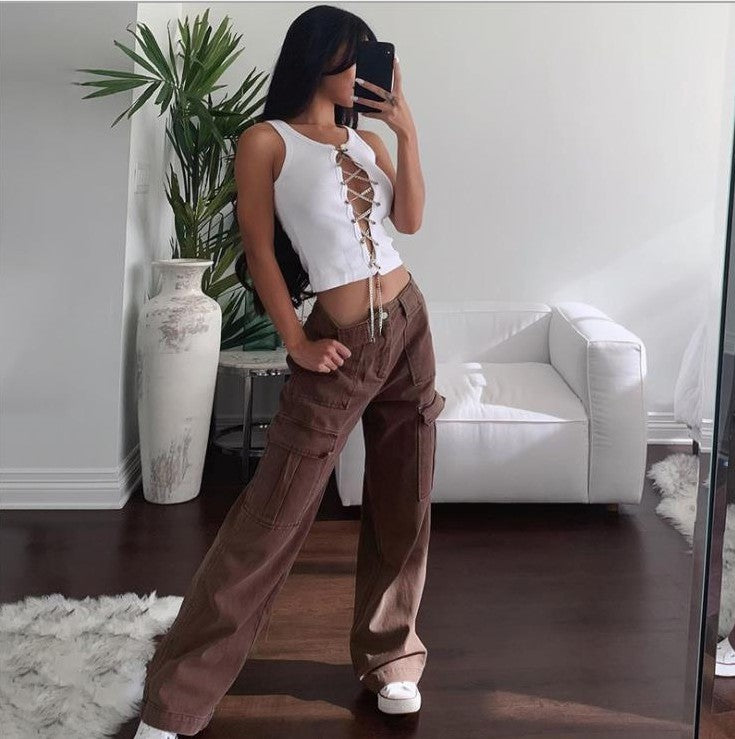 Cargo Pants Low Waist