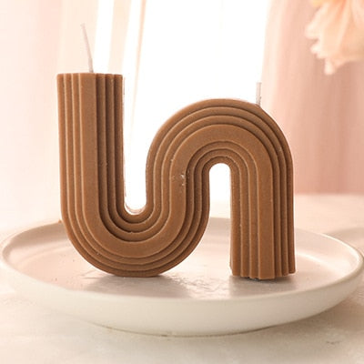 U-Shaped Home Decorative Candle