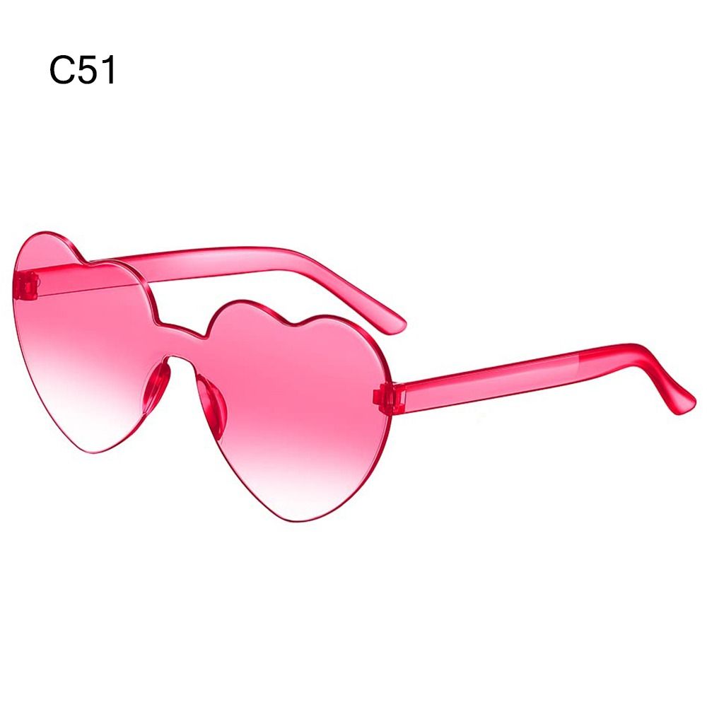 Y2K Love Heart Sunglasses Colorful
