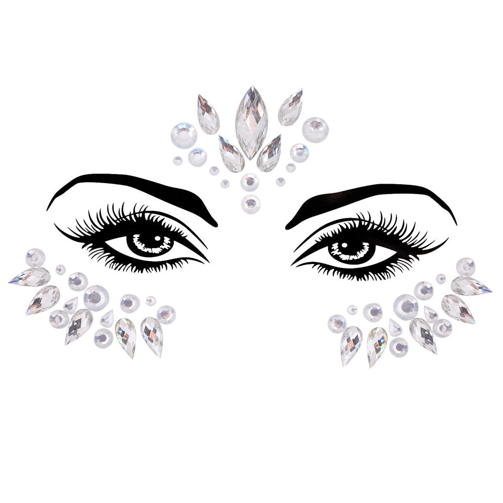 Crystal Body Art Stickers Make Up