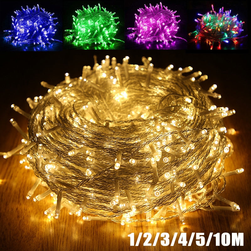100 LED String Lights Waterproof Outdoor