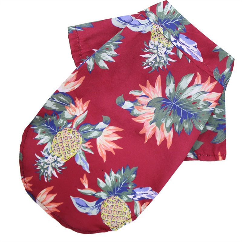 Pet Summer Clothes Hawaiian Style