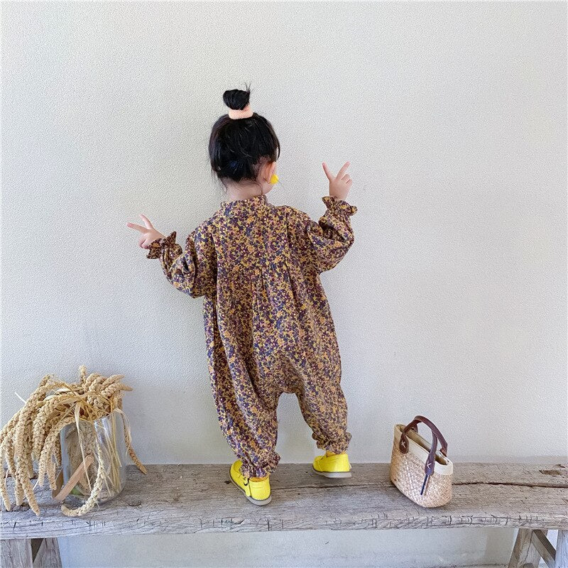Long Sleeve Cotton Jumpsuit