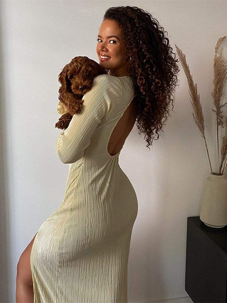 Backless Bodycon Long Dress