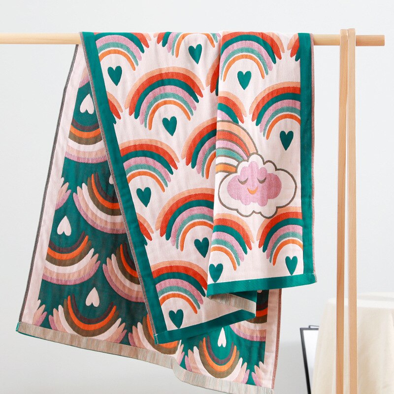 Cotton Absorbent Rainbow Towel