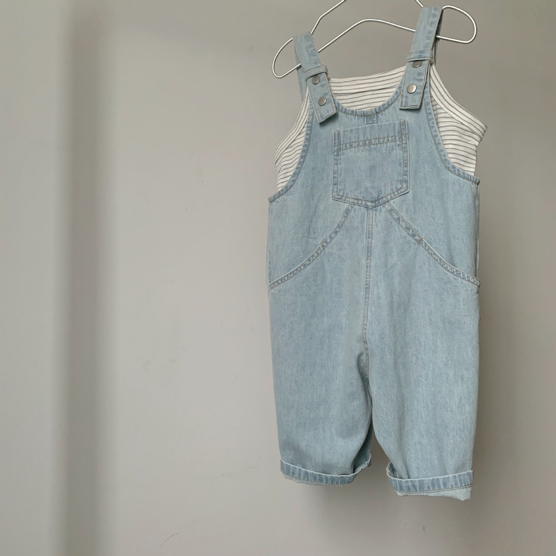 Cotton Thin Denim Overall