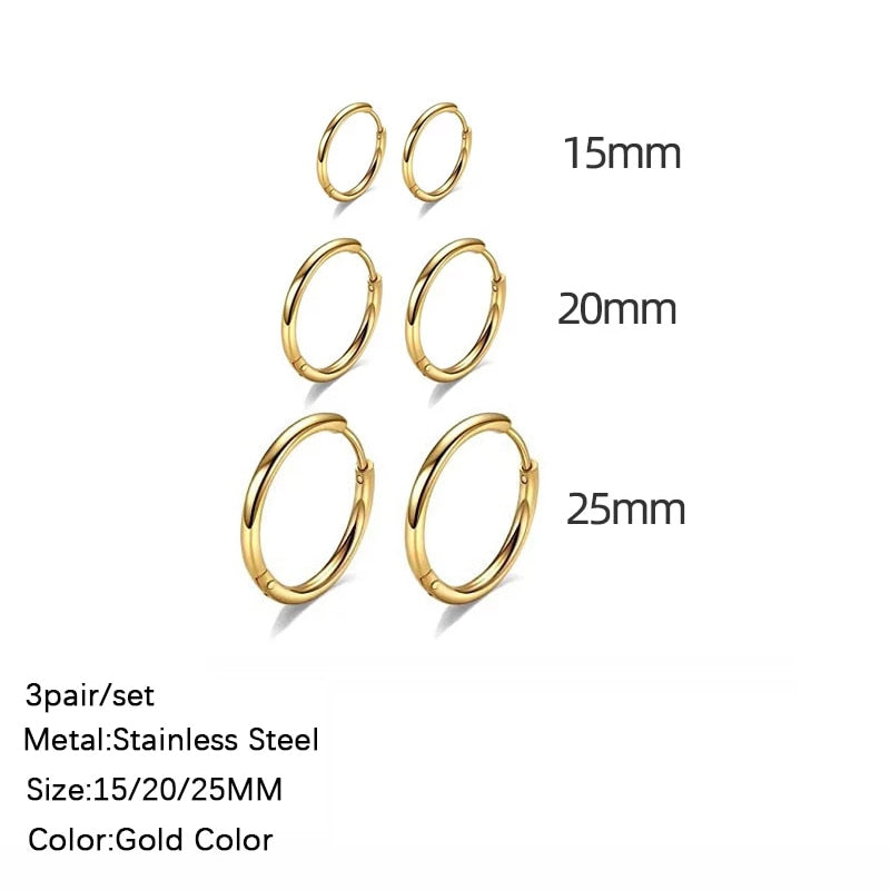 Classic Circle Hoop Earrings