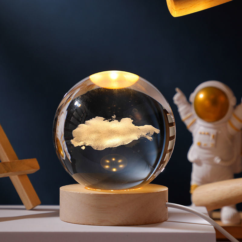 Glowing Planetary Galaxy Crystal Ball Lights