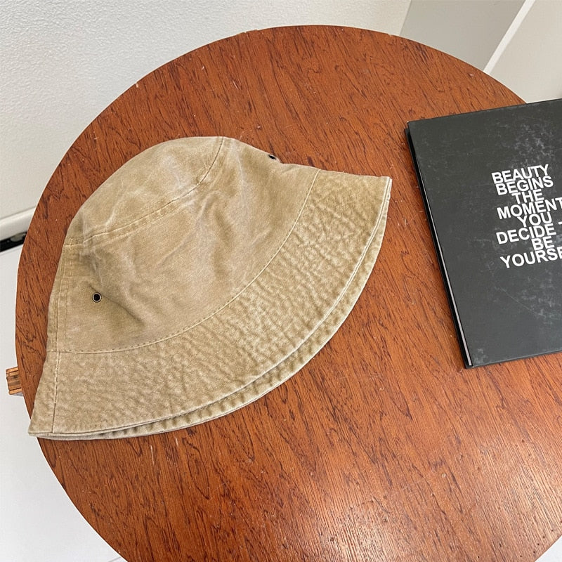 Washed Denim Bucket Hat