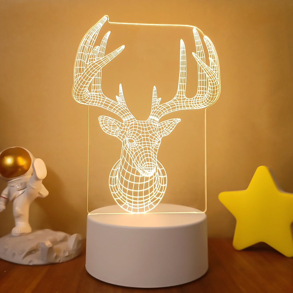 3D Acrylic USB Led Night Lamp
