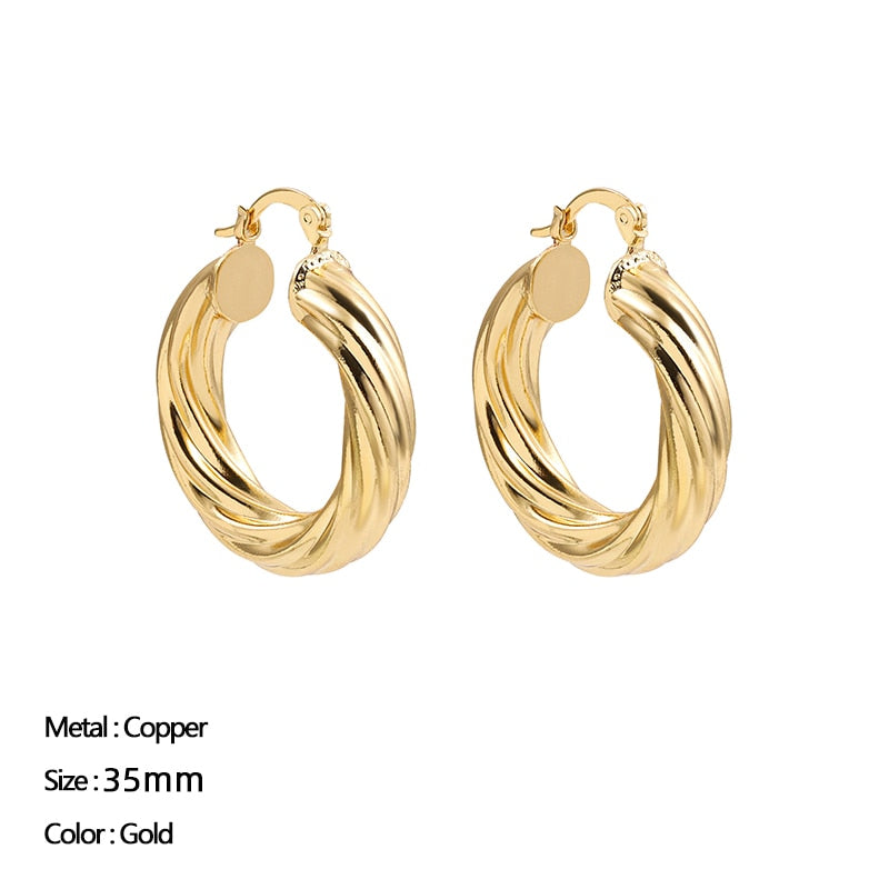 Classic Circle Hoop Earrings