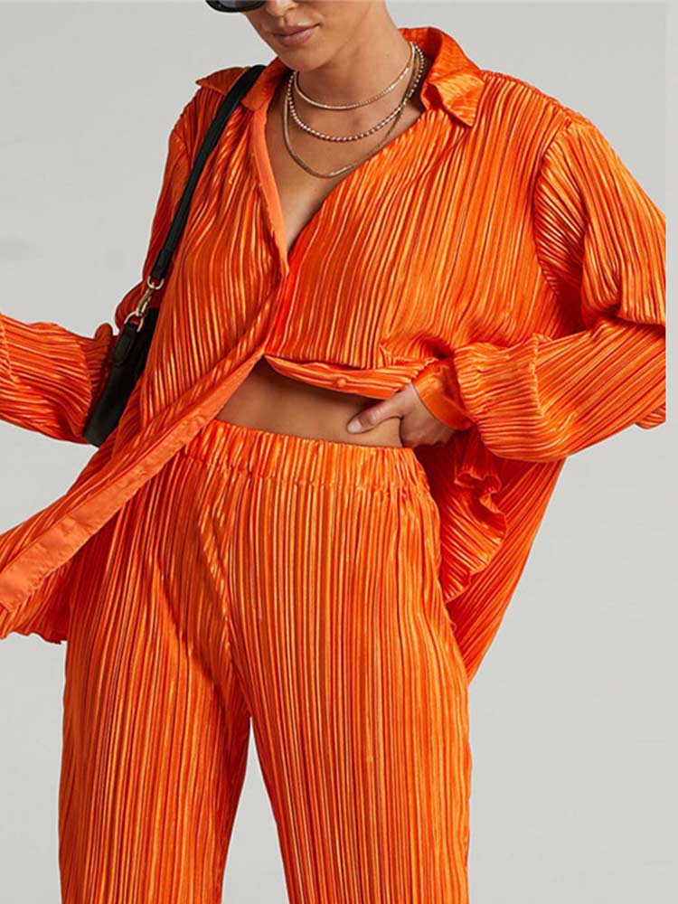 Cardigan Two-Piece Loose Set