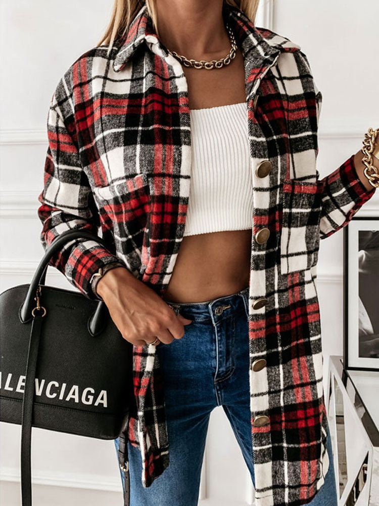 Plaid Jacket Women