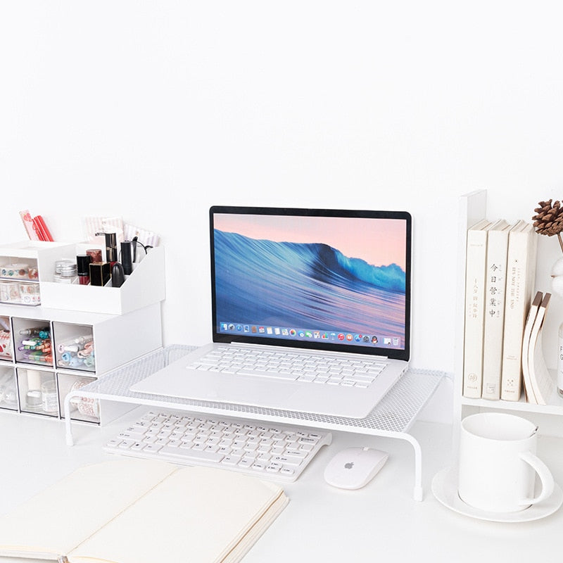 Desktop Computer Elevated Monitor Iron Rack