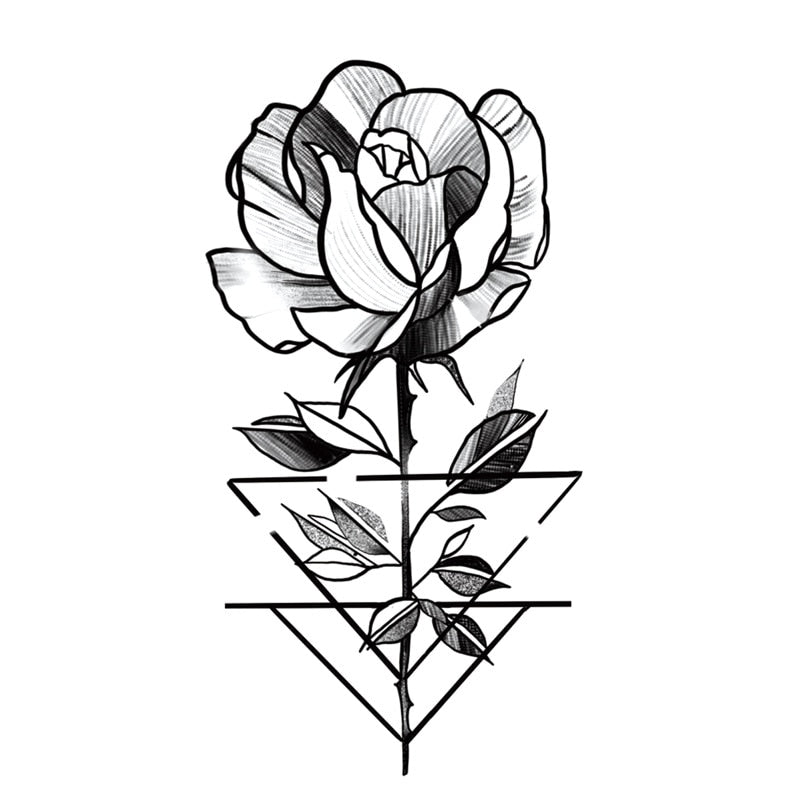 Flower Tattoo Sticker