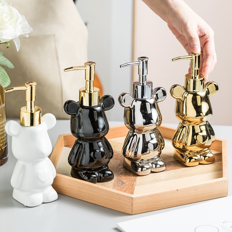 Bear Shape Ceramic Soap Dispensers 200ml